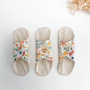 Extra thin cloth panty liners, reusable cloth liner, soft and leakproof cotton flannel liners, light flow pads, zero waste menstrual wear