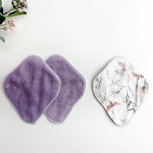 Organic cotton reusable Interlabial pad, reusable daily use eco friendly sanitary pads, menstrual cloth pads, washable period pad