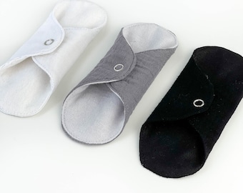 Washable daily panty liners, organic muslin sanitary napkins, soft and leakproof cotton  panty liners, light flow pads, organic panty liners