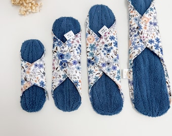 Organic Bamboo Cotton Cloth Pad: Reusable Floral Sanitary Napkin