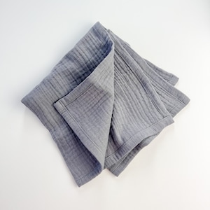 Cloth napkins Washcloths, Napkins made of organic cotton, reusable muslin washcloths, boho table decoration, table linen