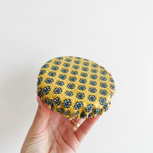 Reusable organic cotton cloth bowl cover, washable zero waste swap, fabric bowl cover, kombucha jar covers, cloth food covers