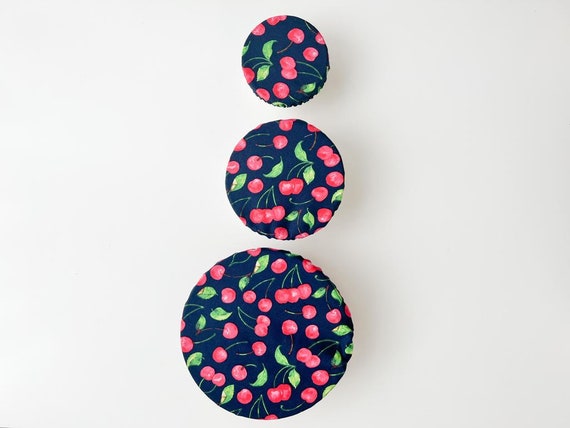 Reusable Stretch Fabric Bowl Covers - 3pcs