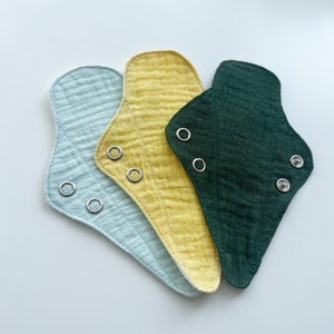 wiederverwendbare THONG Slipeinlagen, Slipeinlagen, Menstruelle Culotte, Slipeinlagen aus Stoff, weiche und auslaufsichere Baumwoll Slipeinlagen, Light Flow Pads