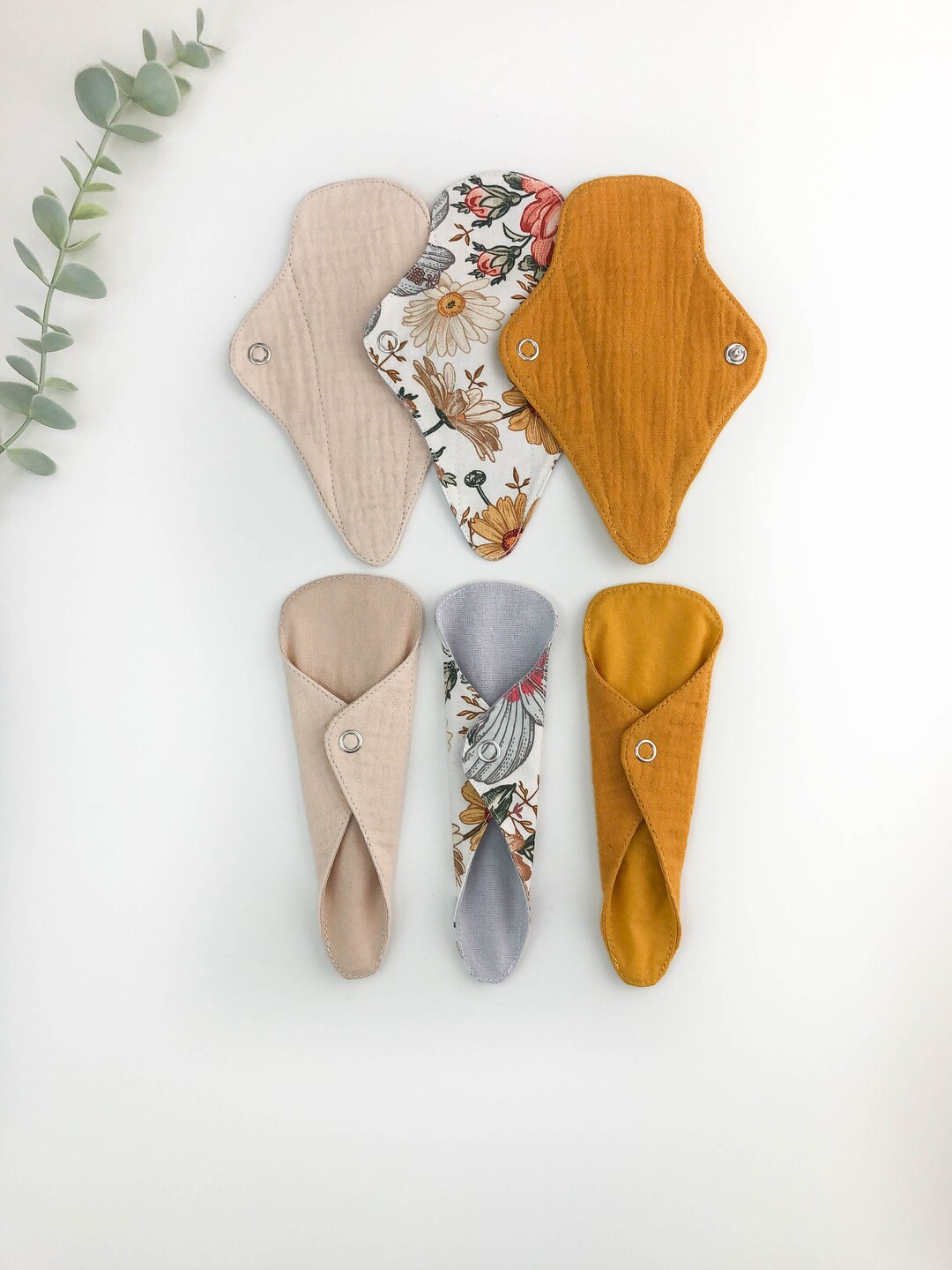 6 Inch Panty Liners for THONGS, Everyday Organic Cloth Panty Liners