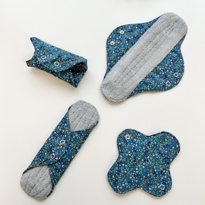 Ekologiska mensbindor, mjuka återanvändbara tygbindor, menstruerande naturliga tygbindor av bambu, kraftigt blödande, noll avfall för kvinnor, present, bindor