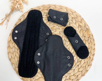 Reusable menstrual pads, CSP pantyliner, organic cloth pad toweling bamboo pantyliner, sanitary napkins, eco friendly