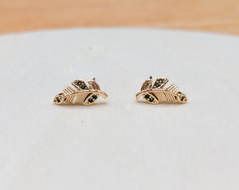 Leaf earrings #Style 2, Minimalist earrings