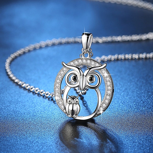 Owl necklace | Owl jewelry | Owl pendant necklace