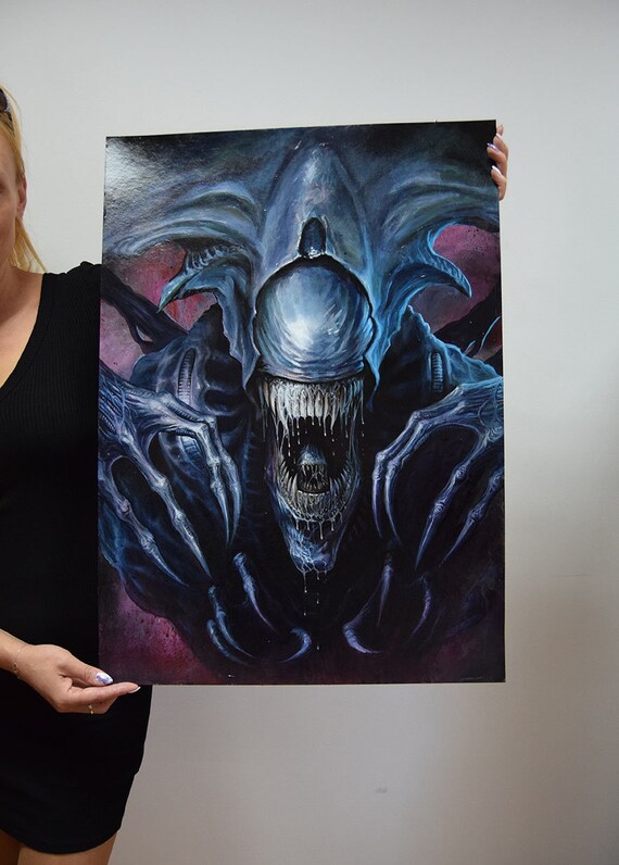Alien Queen Head Drawings