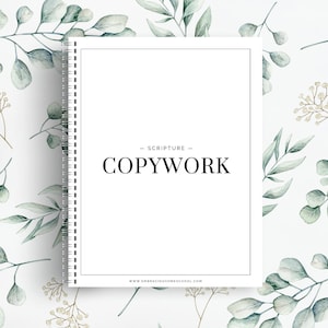 Scripture Copywork- 94 Bible Verse Printable Homeschool Pages