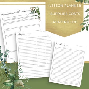 Homeschool Planner Printable | 44 Pages | Undated | PDF Printable - Etsy