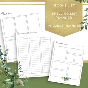 Homeschool Planner Printable | 44 Pages | Undated | PDF Printable - Etsy