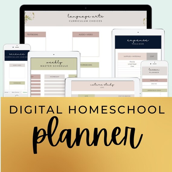 Ultimate Digital Homeschool Planner 50 Digital Pages - Etsy