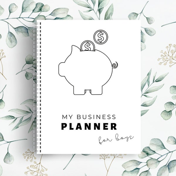 Kids Business Planner For Boys | Young Entrepreneur Business Planner for Kids