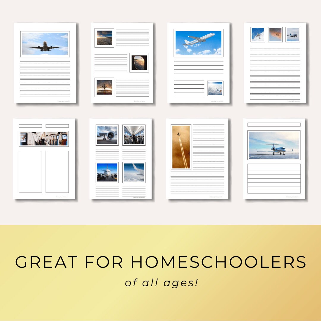 Airplanes Notebooking Pages | 27 Printable Pages - Etsy