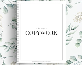 Nature-Inspired Quotes Copywork- 20 Printable Homeschool Pages