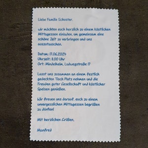 Personalisiertes Brillenputztuch mit Foto & Text – Mikrofasertuch als Gutschein-Geschenk, Glasreinigungstuch für Brille, Handy, 15x18 cm bild 7