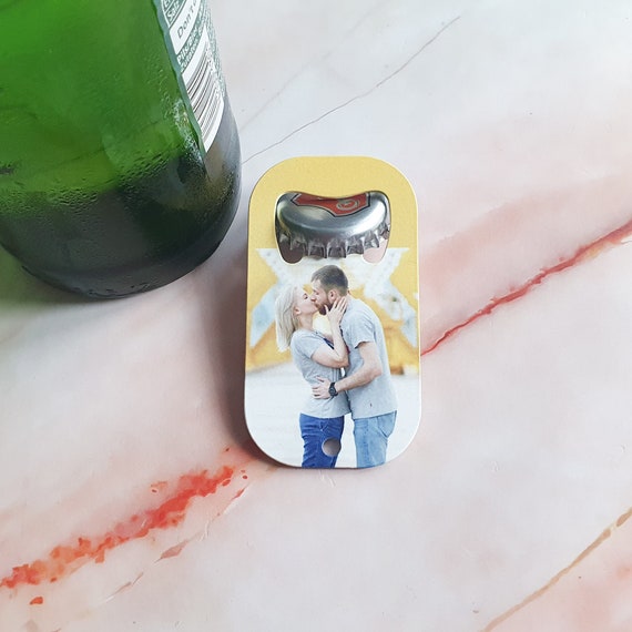 Personalized stainless steel bottle opener with your own photo. Beer opener | Bottle opener | Gift for beer lovers | Father's Day | Birthday