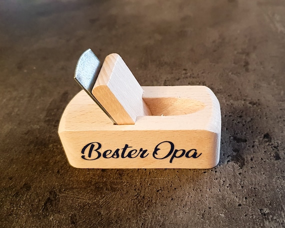 Colorfully designed wooden planer bottle opener, handmade, perfect gift for dad or boyfriend, ideal for Father's Day and Christmas