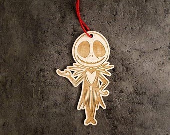 Gruselige Halloween Anhänger aus Holz – Birkensperrholz 3mm mit roter Kordel | 5 Motive | spooky Tür- & Fensterdeko indoor | handgemacht