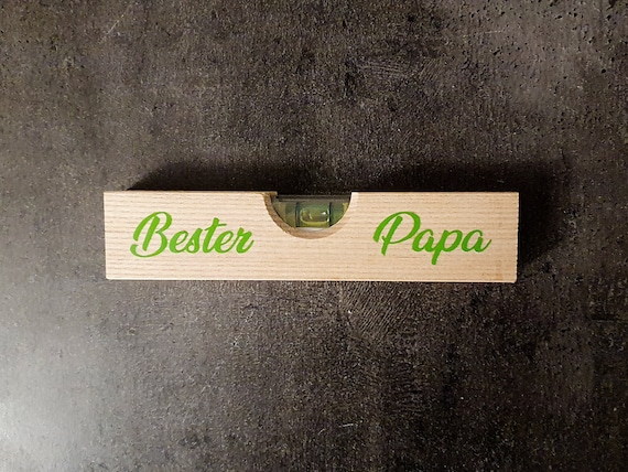 Personalized 15 cm spirit level with colored writing: Unique design - Ideal for handicrafts and as an individual gift
