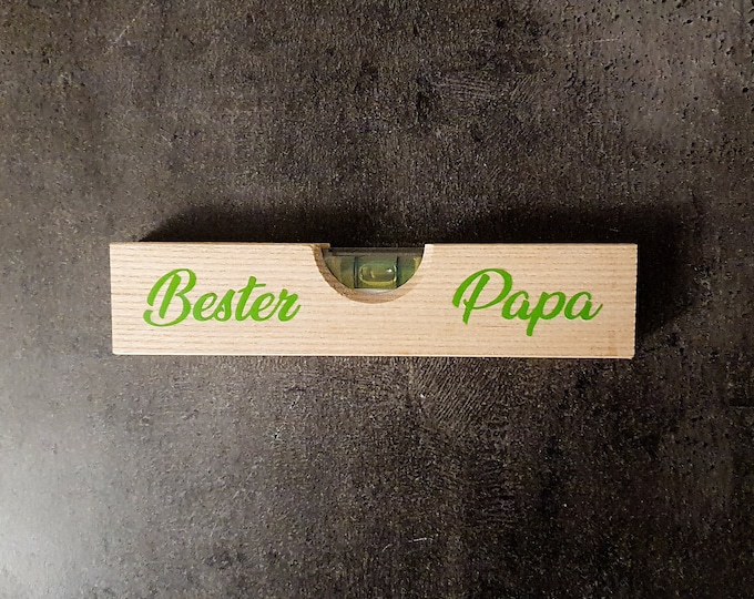 Personalized 15 cm spirit level with colored writing: Unique design - ideal for craft work and as an individual gift