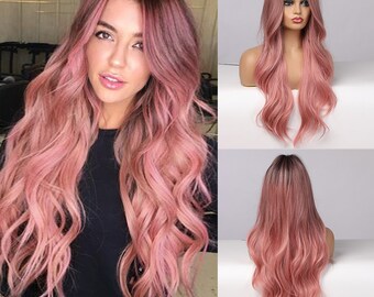 pink wig high quality