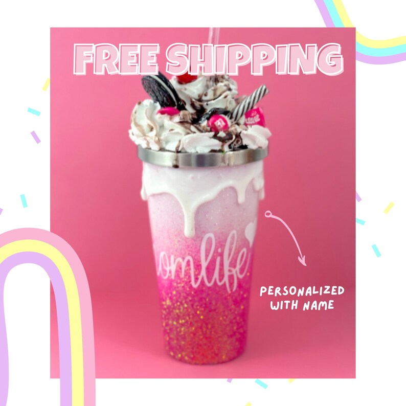 Whipped Cream Tumbler Custom Tumbler Hot and Cold Drink Etsy