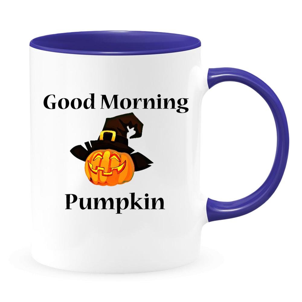 Good Morning Pumpkin Coffee Mug Beautiful Twotoned Premium Etsy UK