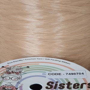M8704 SISTERS NATRA Milky Brown Viscose Raffia 50gr/100gr/100% vegetable fiber,silky raffia,crochet raffia yarn ,eco-friendly yarn, rayon