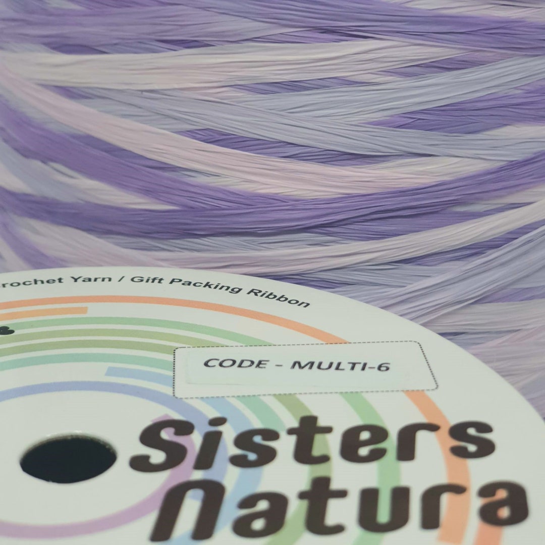 MULTI6 SISTERS NATURA Viscose Raffia 50gr/100gr/100 Etsy