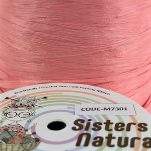 M-7301 Raffia Yarn Viscose Raffia 50gr/100gr/100% vegetable fiber,silky raffia,crochet raffia yarn ,eco-friendly yarn, rayon