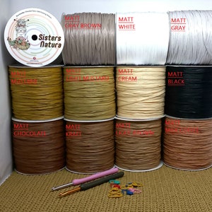 Raffia Yarn, 100% Plant Fiber, Silky Raffia, Eco-Friendly Yarn, Rayon Raffia, Ideal for Crochet Work, Yarn for Hats, Baskets,Bags