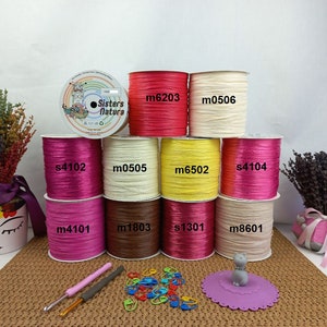 Raffia Yarn, New Colors, 100% Plant Fiber, Silky Raffia, Crochet Raffia Yarn, Eco Friendly Yarn, Rayon Raffia