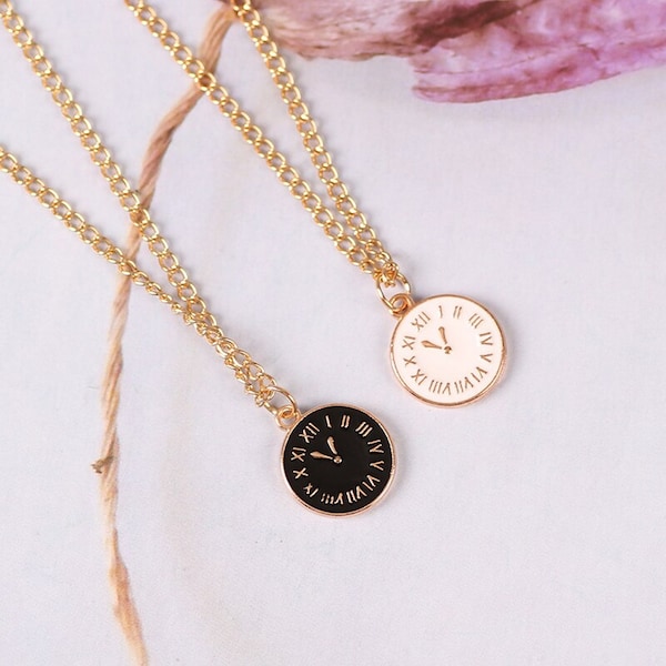 Clock Necklace Etsy
