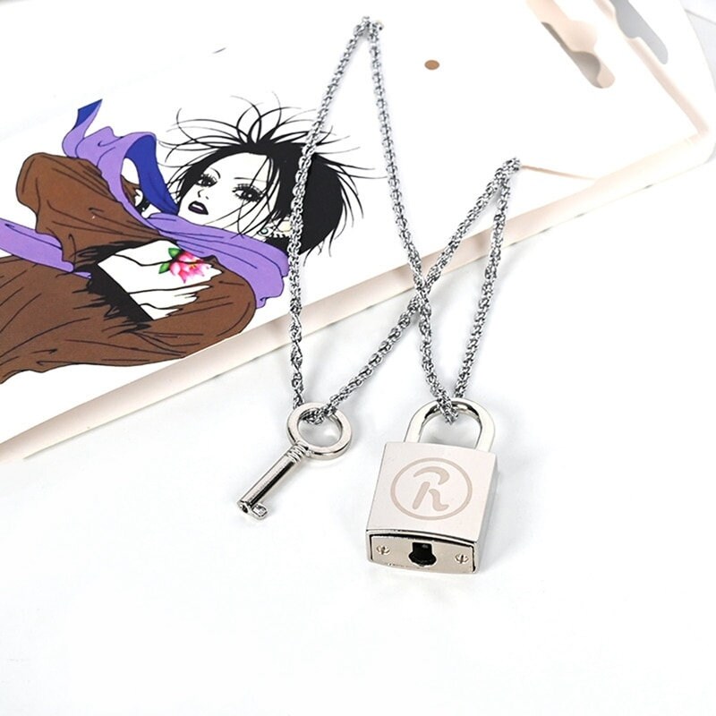 NANA Lover's Key&lock Necklace Anime Jewelry Nana Anime Etsy