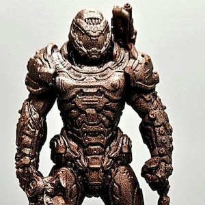 DOOM ETERNAL 6&quot; Doom Slayer Figure in Metal and Transparent Finishes