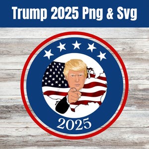 Trump 2025 MAGA Republikanischer Patriotischer Tumbler Design SVG Clipart