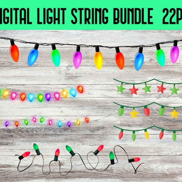 CHRISTMAS LIGHTS, White Light Strings, Colored Lights, , String Lights, Light Strands, Christmas Light png, Party Lights