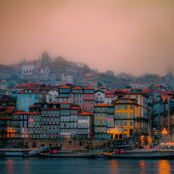 Porto Portugal, a Hilly European City Centre, Canvas Photo Print