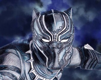 Black Panther Art Print