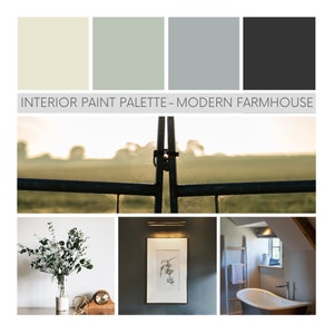 Interior Paint Palette | Modern Farmhouse | Farmhouse Color Scheme | Rustic Color Scheme | Scandinavian Color Scheme | Interior Paint Colors