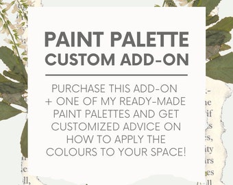 Custom Paint Palette Add-On | Custom Paint Colors | Interior Paint Colors | Interior Paint Package