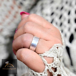 4mm Silver Flat Band Ring , 925 Sterling Silver , Plain Band Ring , Silver Band , Medium Gage Silver Band Ring , Flat Band Silver Ring