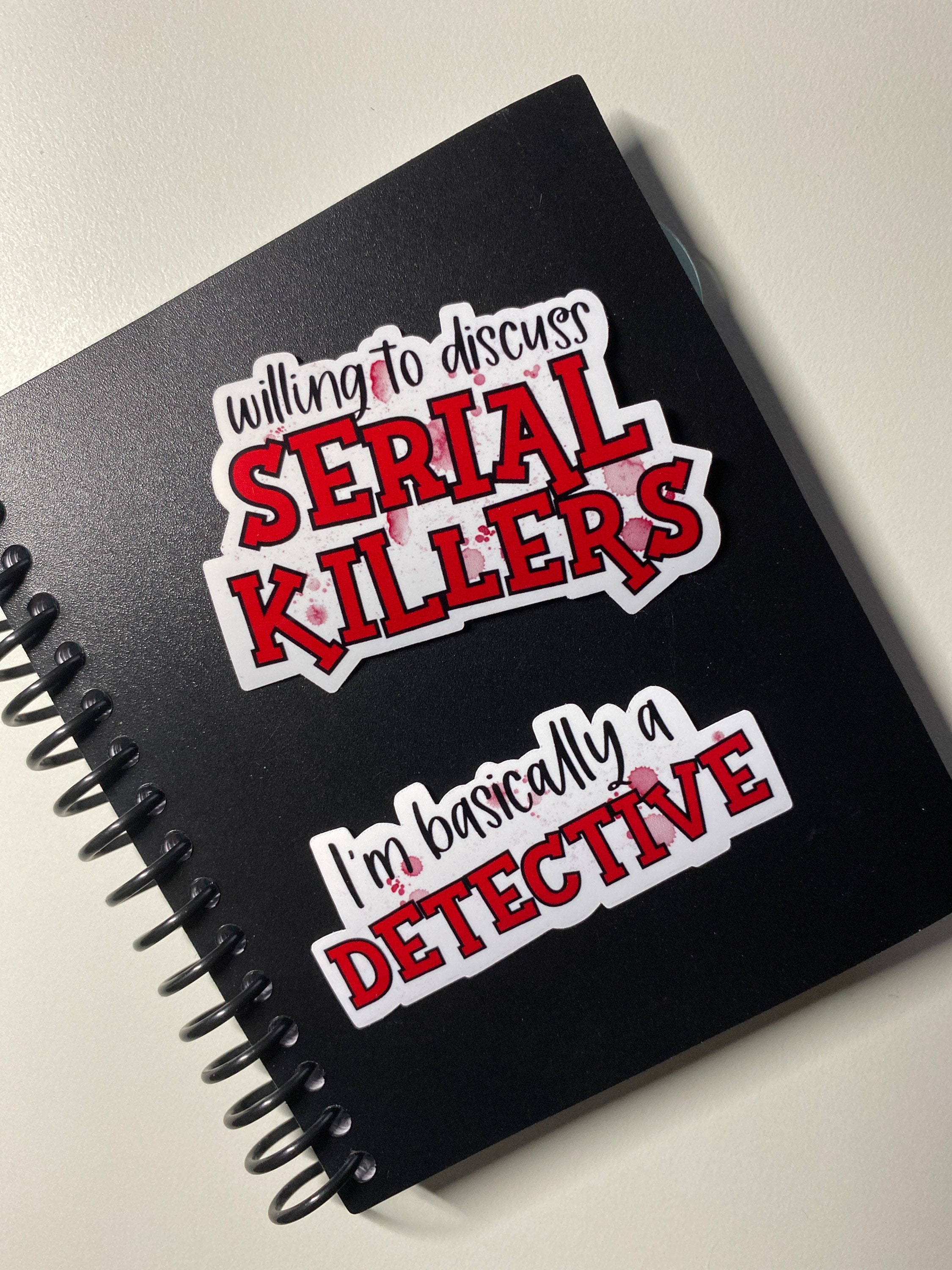 True Crime Sticker Pack, True Crime Junkie, Just Watching Murder Shows ...