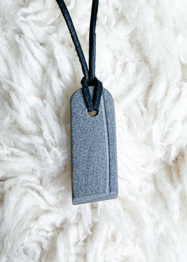 HVETJA Viking Sharpening Stone Pendant Authentic Scandinavian Mountain