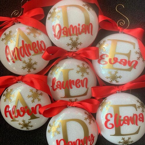 Personalized Christmas Ornaments Etsy