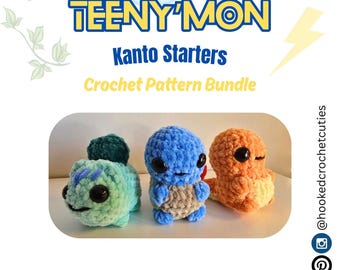Teeny'mon 3-i-1 Kanto Starters Virkmönster