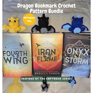 Dragon Bookmark Crochet Pattern Bundle